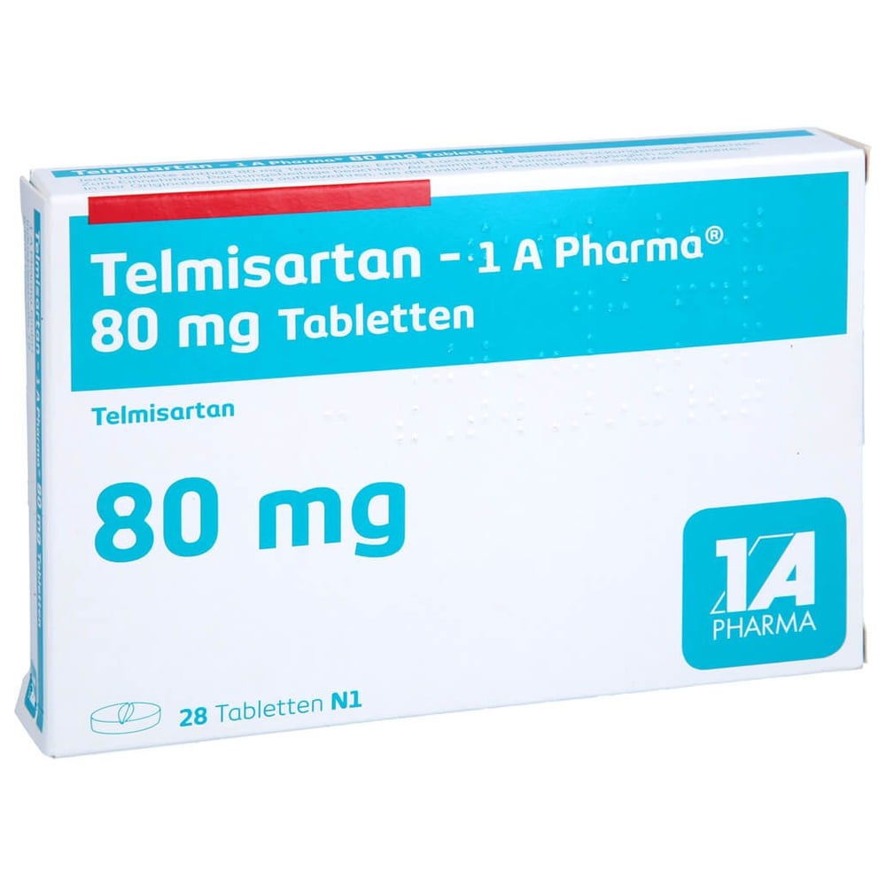 Telmisartan - 1 A Pharma 80mg Tabletten