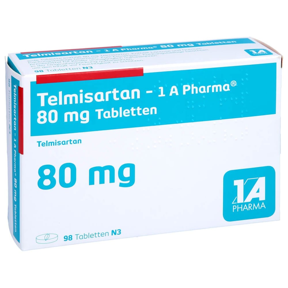 Telmisartan - 1 A Pharma 80mg Tabletten