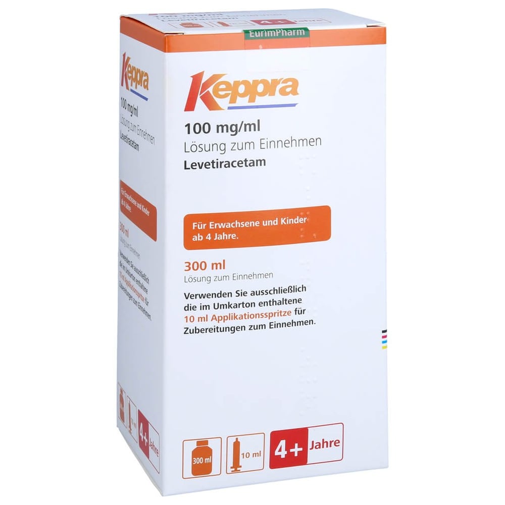 Keppra 100 mg/ml 10 ml Dosierspritze