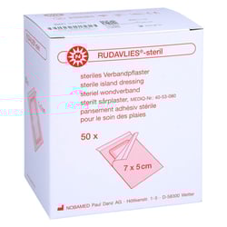 RUDAVLIES-steril Verbandpflaster5x7 cm
