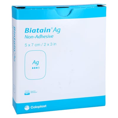Biatain Ag Schaumverband 5x7cm nicht haftend