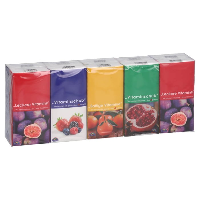 Taschentücher Motiv Vitamine