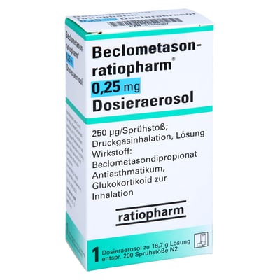 Beclometason-ratiopharm 0,25 mg
