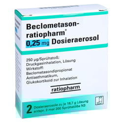 Beclometason-ratiopharm 0,25 mg