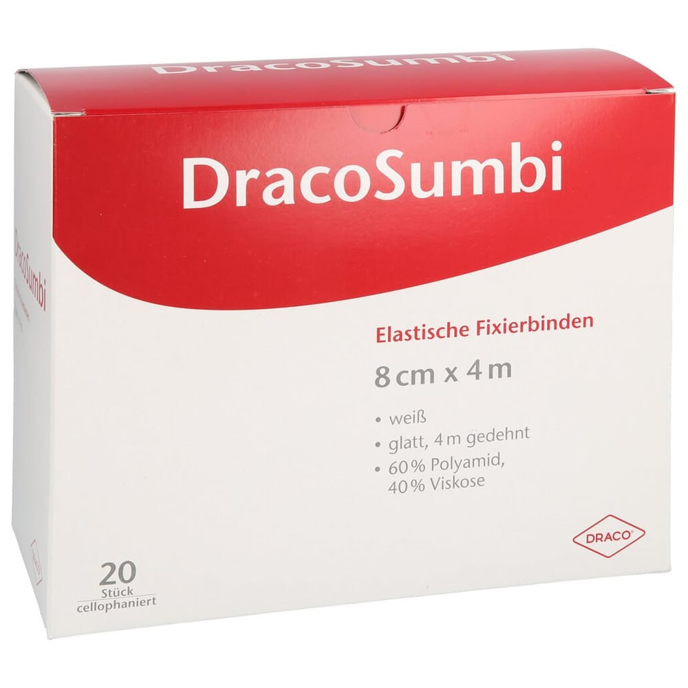 Dracosumbi Fixierbinde 8 cmx4 m weiß