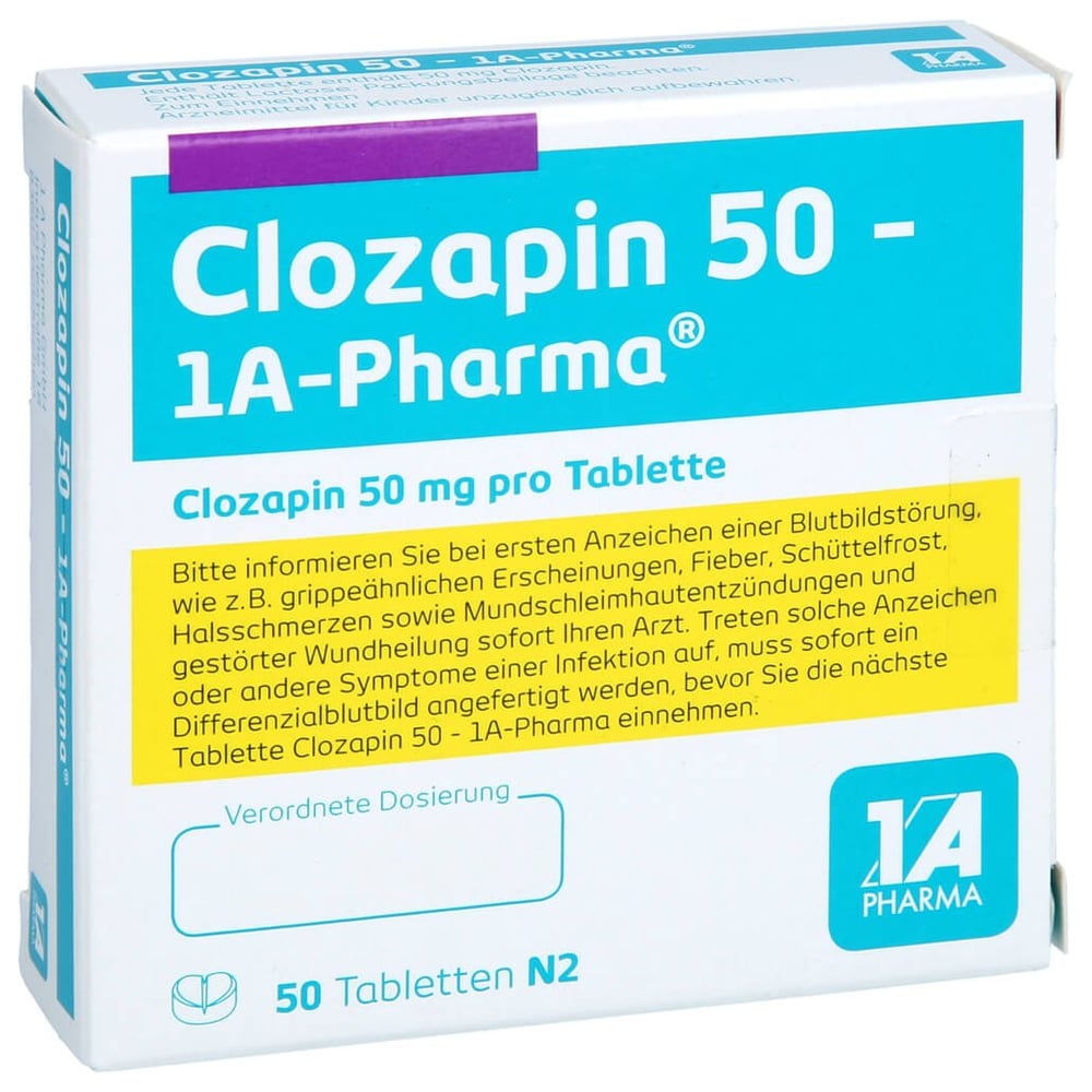 Clozapin 50-1A Pharma