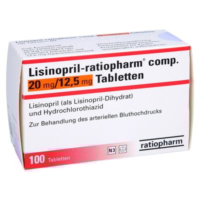 Lisinopril-ratiopharm comp. 20 mg/12,5 mg