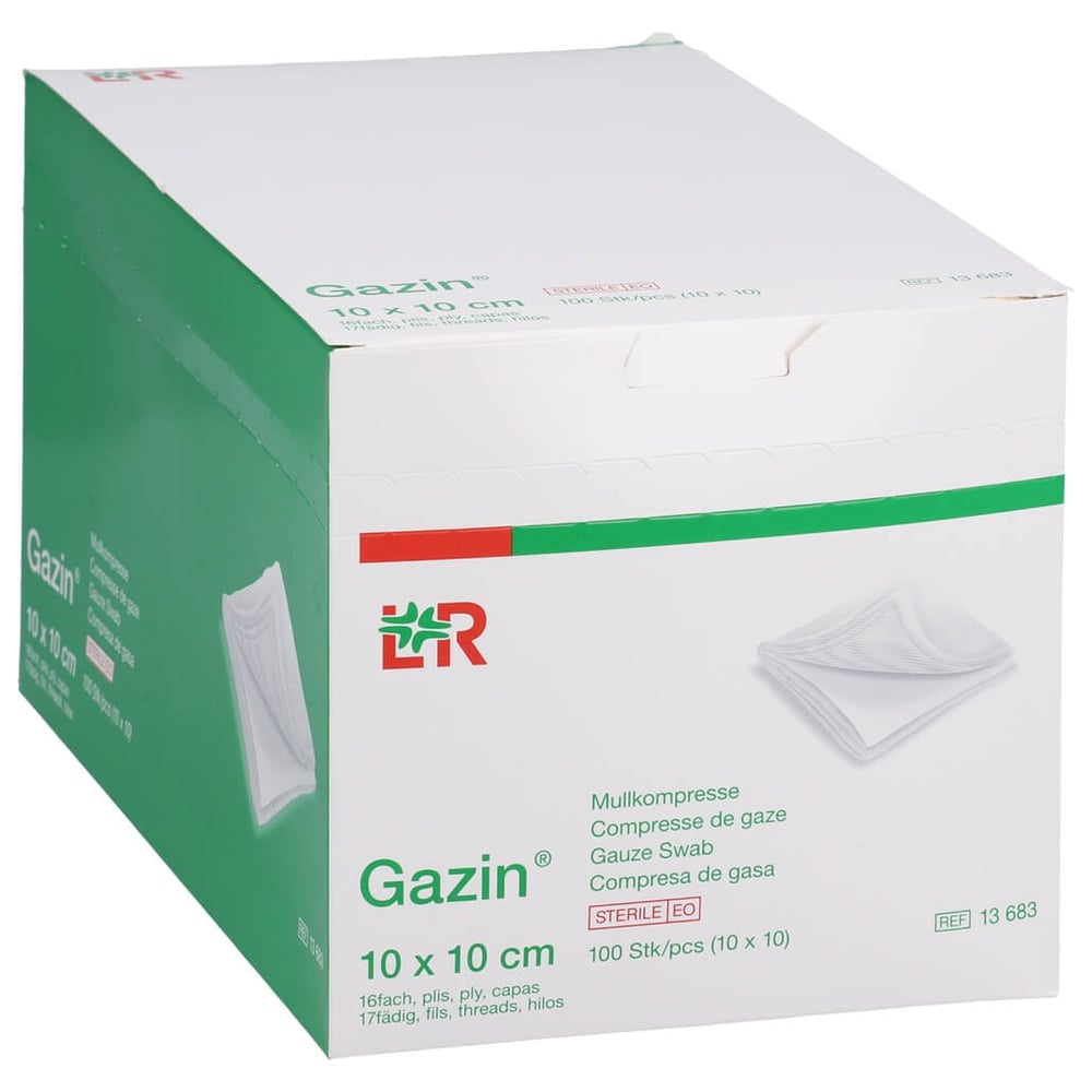 Gazin Mullkompresse 10x10cm 16fach steril