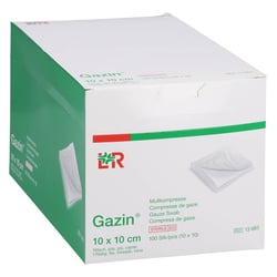 Gazin Mullkompresse 10x10cm 16fach steril
