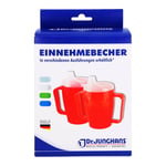 Einnehmebecher m. 2Griffe+2Deckel 4+12 mm grün