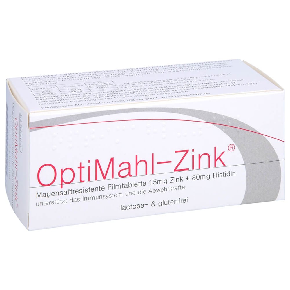 Optimahl Zink 15 mg Tabletten