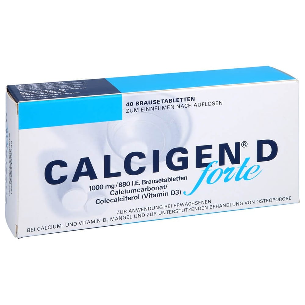 Calcigen D forte 1000 mg/880 I.E. Brausetabletten