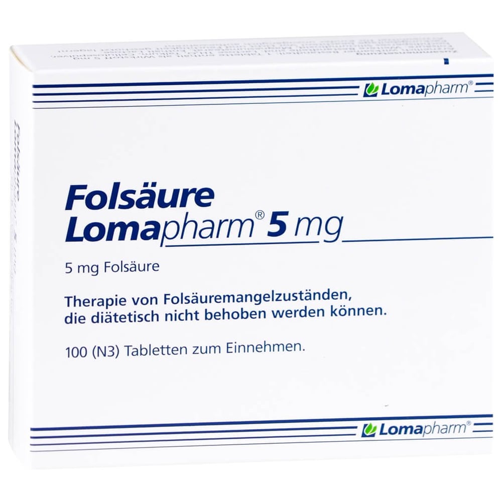 Folsäure Lomapharm 5 mg