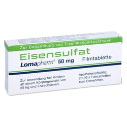 Eisensulfat Lomapharm 50 mg