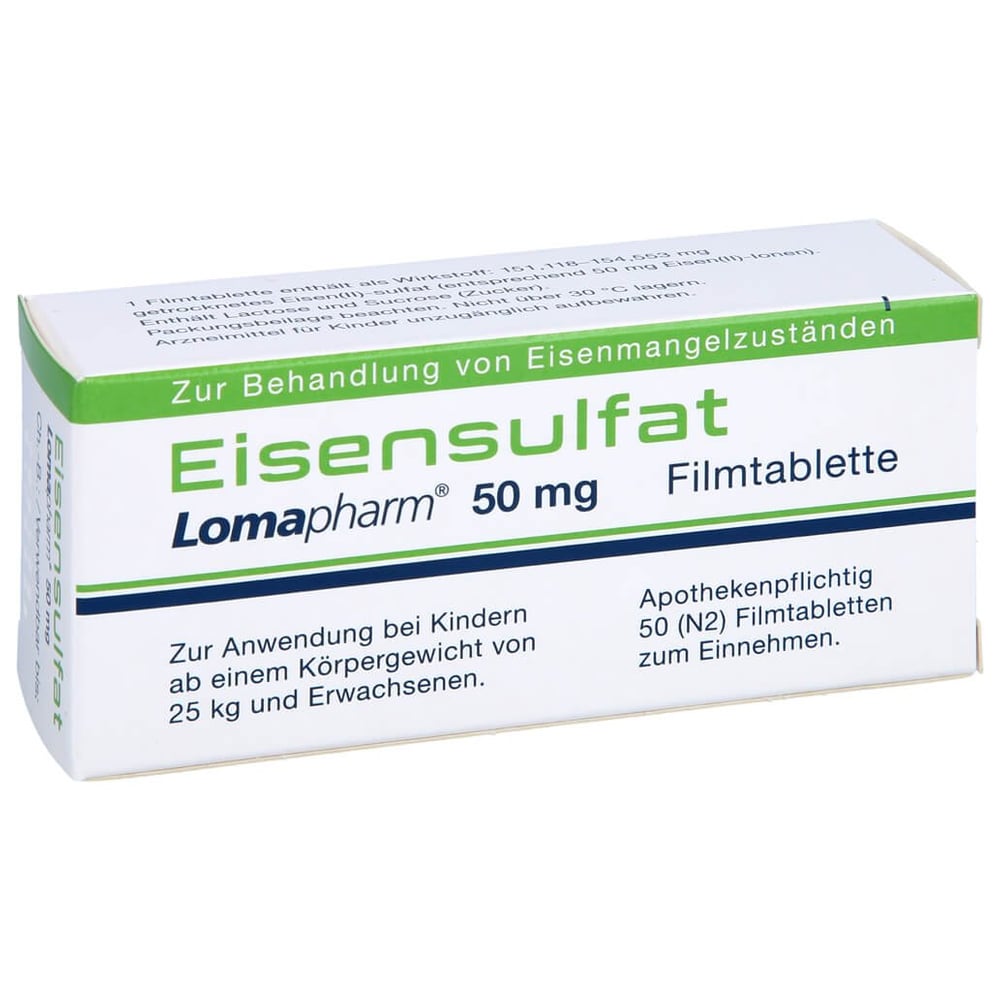 Eisensulfat Lomapharm 50 mg