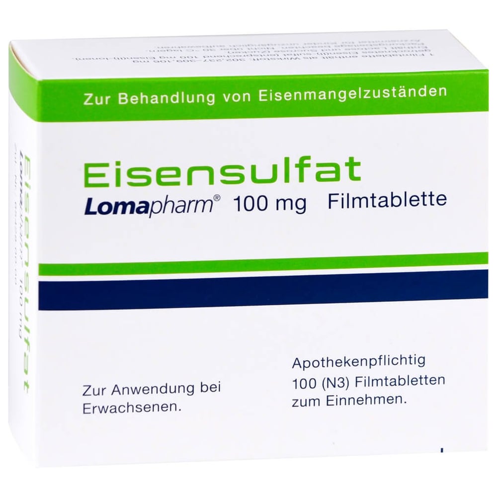 Eisensulfat Lomapharm 100 mg