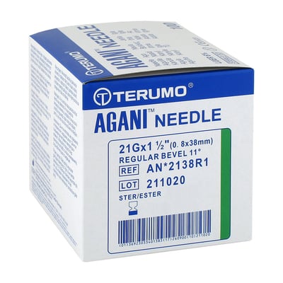 Agani Kanüle 21 G 38 mm grün