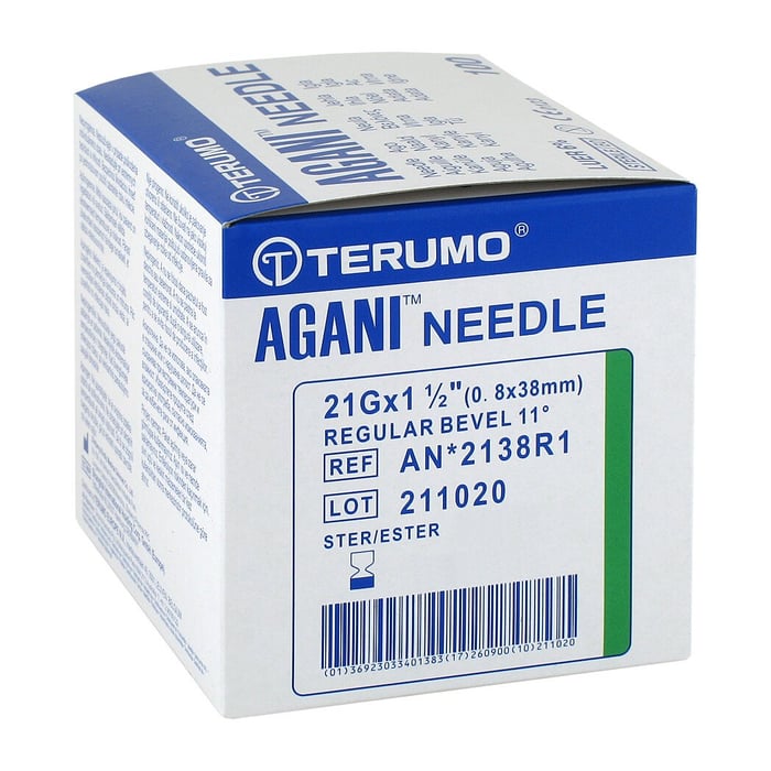 Agani Kanüle 21 G 38 mm grün