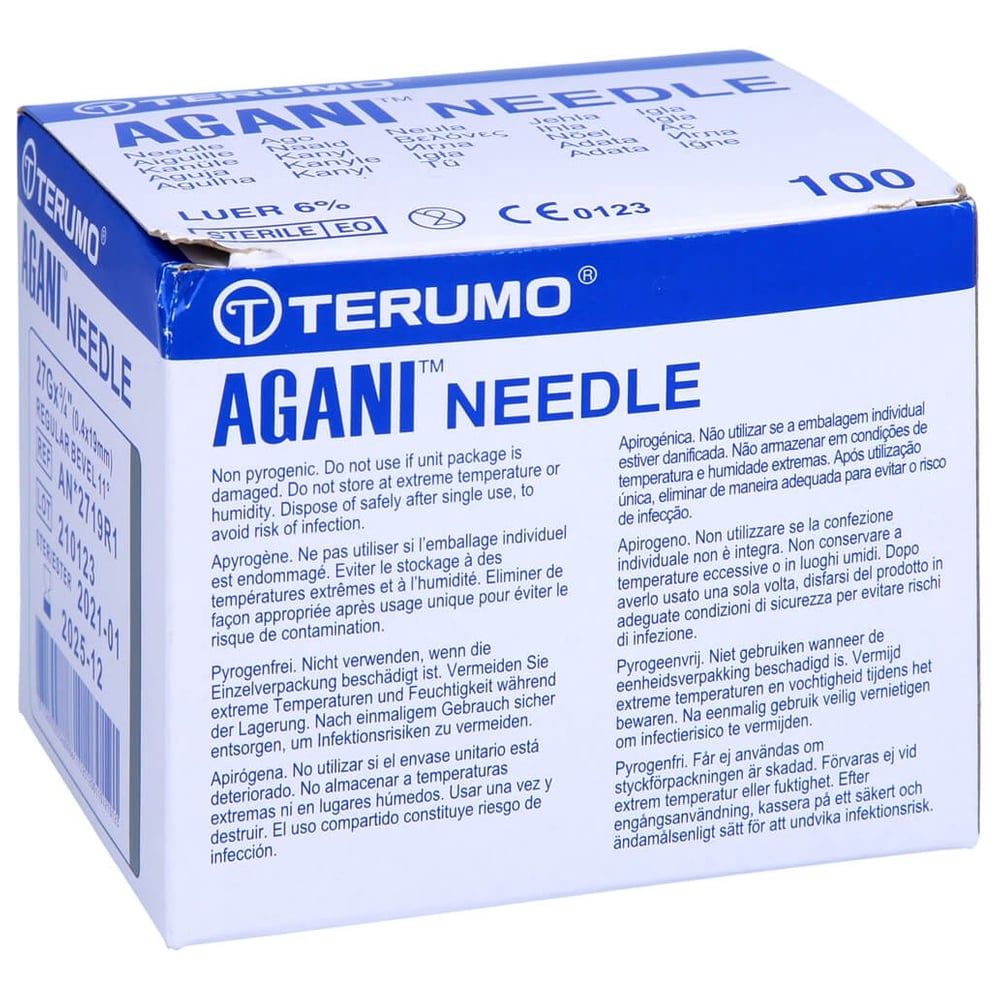 Agani Kanüle 27 G 19 mm grau