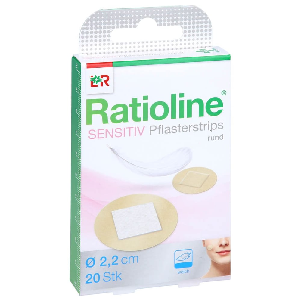 Ratioline sensitive Pflasterstrips rund