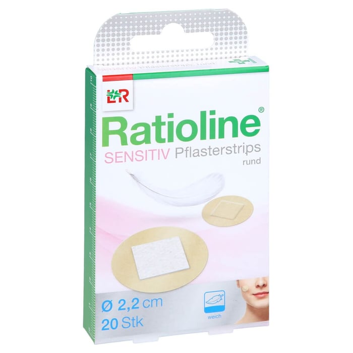 Ratioline sensitive Pflasterstrips rund