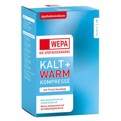 Kalt Warm Kompresse 12X29 cm mit Fixierband
