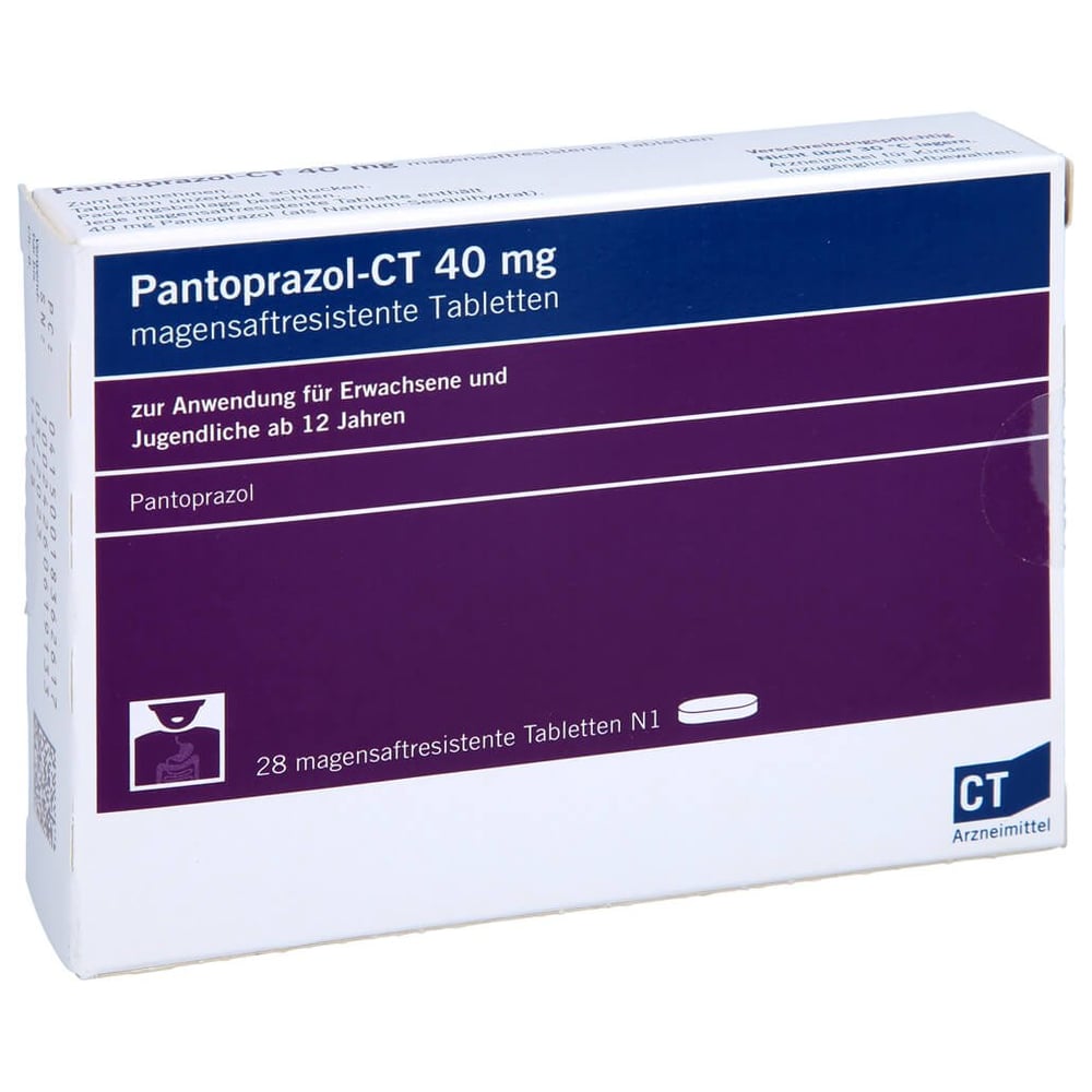 Pantoprazol - CT 40mg magensaftresistente Tabl.