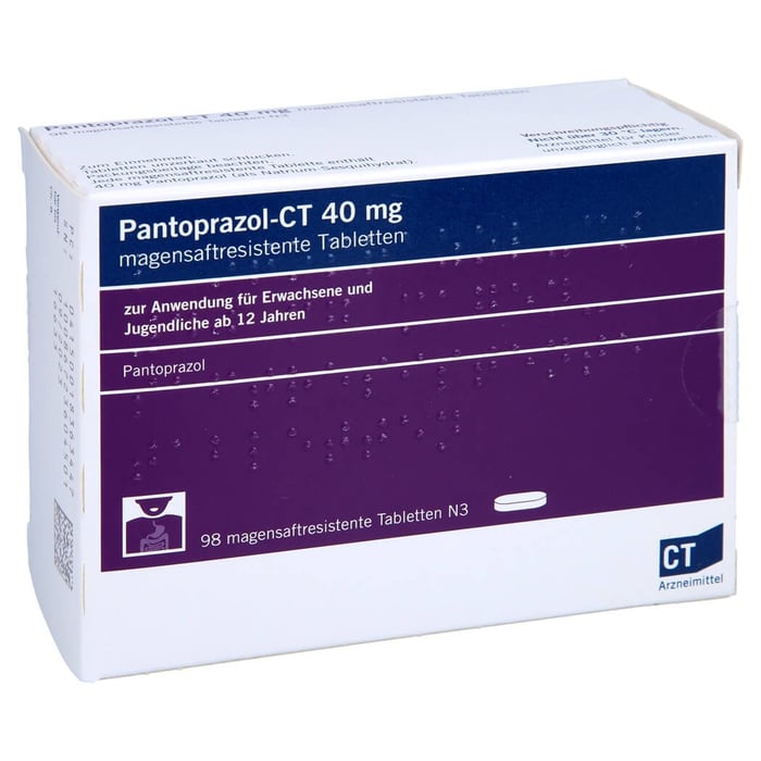 Pantoprazol - CT 40mg magensaftresistente Tabl.