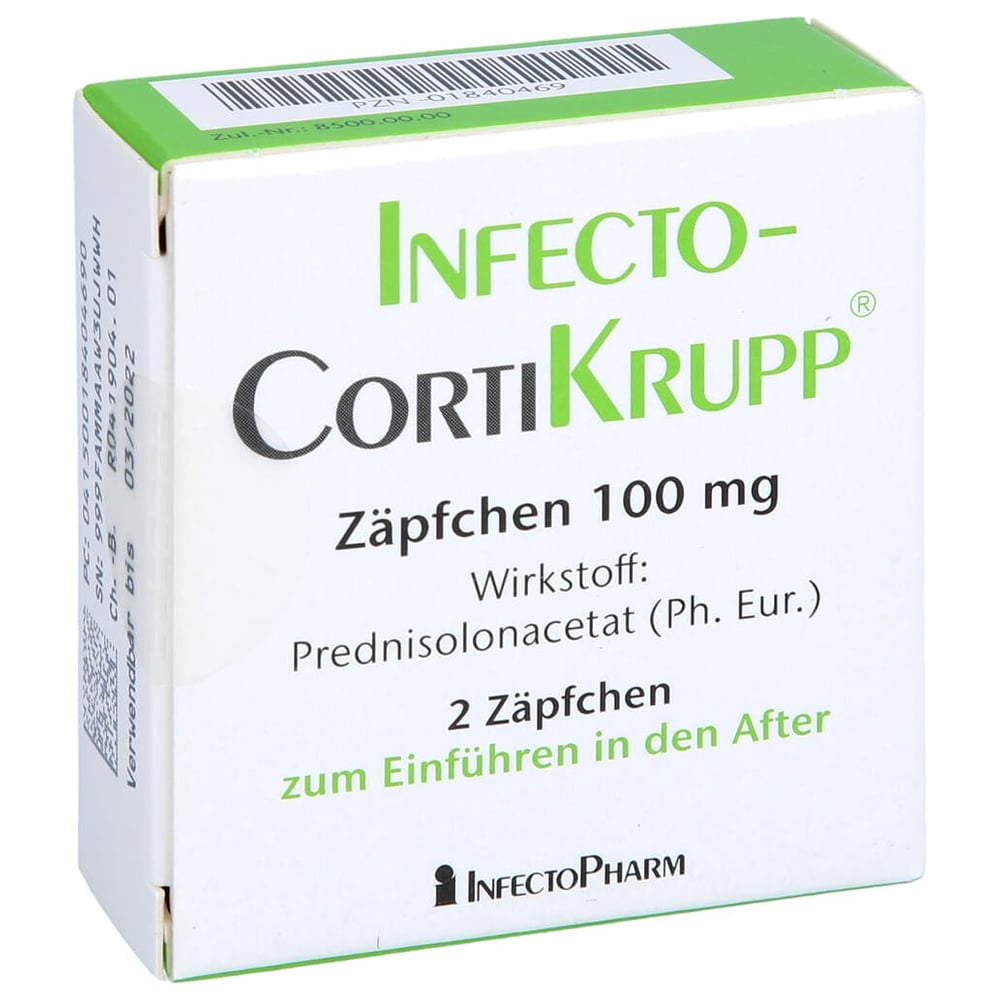 Infectocortikrupp Zäpfchen