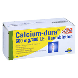 Calcium-dura Vit D3 600 mg/400 I.E.