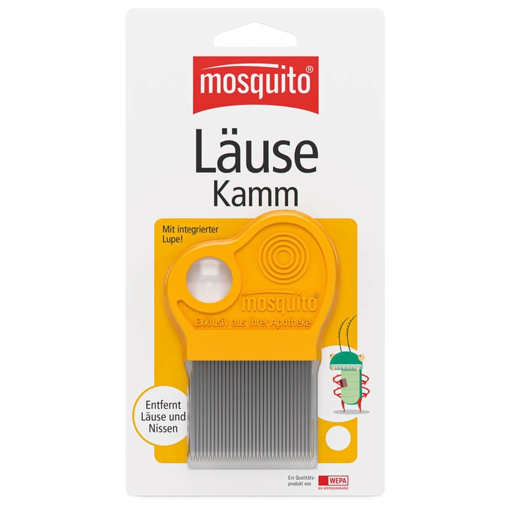 Mosquito Nissenkamm Metall mit Lupe