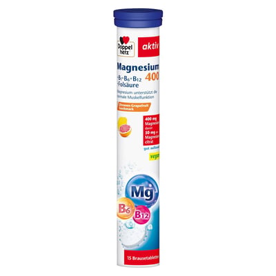 Doppelherz aktiv Magnesium 400 + B1 + B6 + B12 + Folsäure