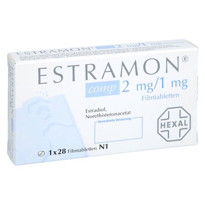 Estramon comp 2 mg/1 mg Filmtabletten Produktbild 1