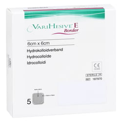 Varihesive E Border 6x6 cm Hkv hydroaktiv