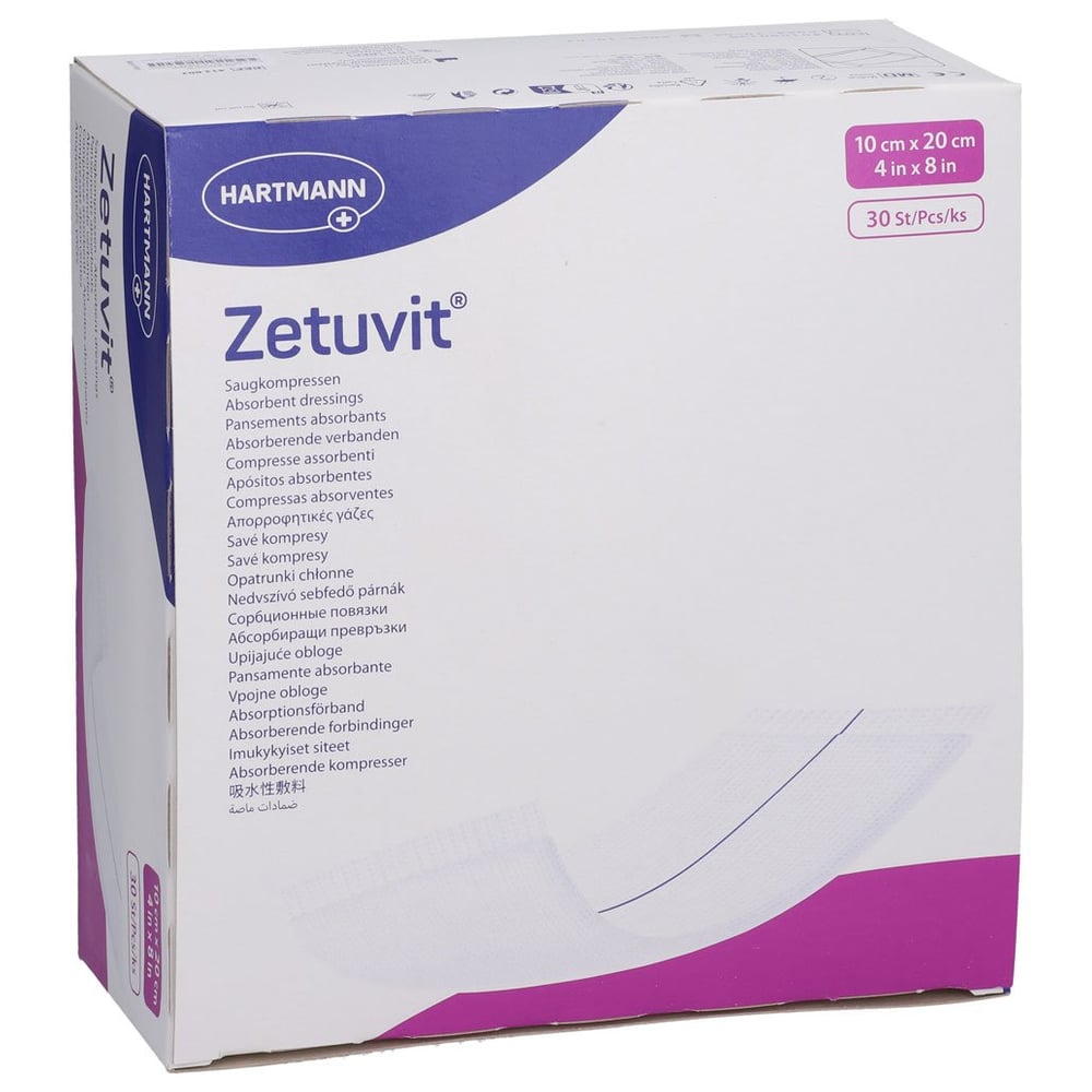 Zetuvit Saugkompressen Unsteril 10x20 cm