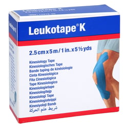 Leukotape K 2,5 cm blau