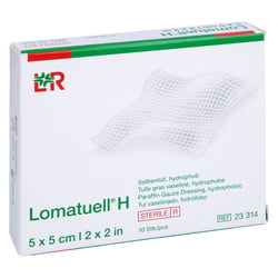 Lomatuell H Salbentüll 5x5 cm