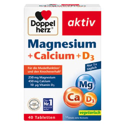 Doppelherz aktiv Magnesium + Calcium + D3