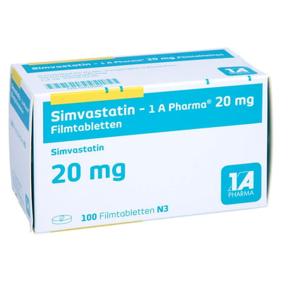 Simvastatin-1A Pharma 20 mg Produktbild 1