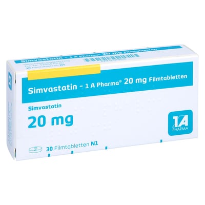 Simvastatin-1A Pharma 20 mg Produktbild 1