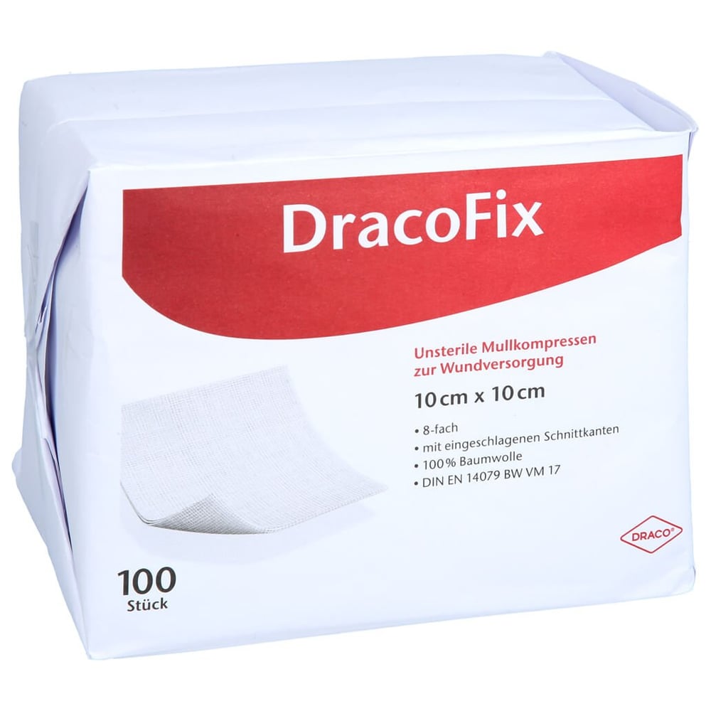 Dracofix OP-Kompressen 10x10 cm unsteril 8fach
