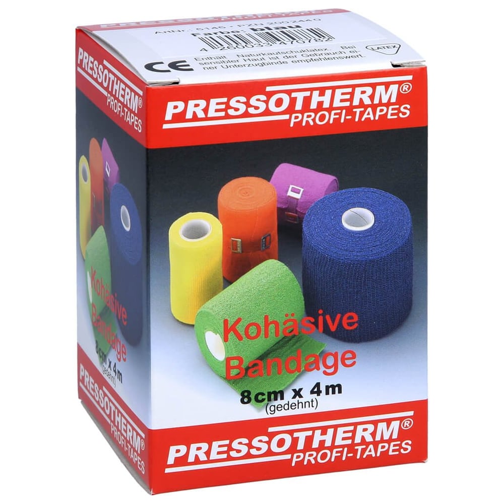 Pressotherm Kohäsive Bandage 8cmx4m blau