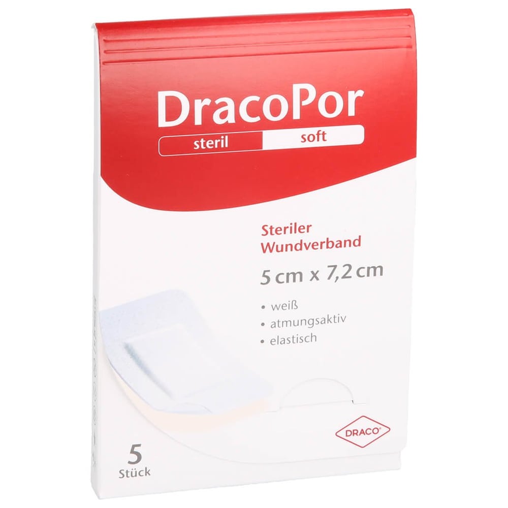 Dracopor Wundverband 5x7,2 cm steril