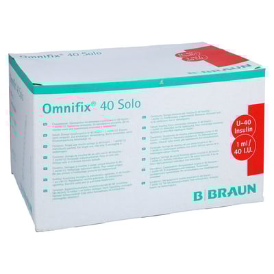Omnifix Solo 40 Insulin EinmalSpritzen