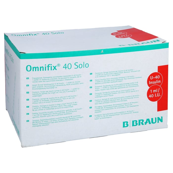 Omnifix Solo 40 Insulin EinmalSpritzen