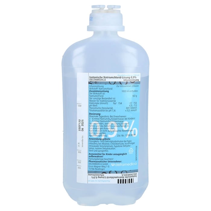 Isotonische NaCl 0.9% DELTAMEDICA Plastikinf.