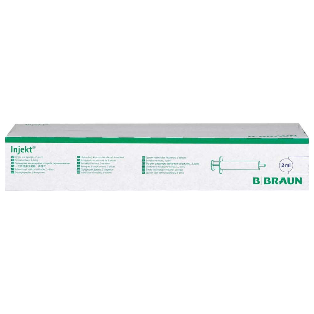 Braun Injekt Spritzen mit zentrischer Konus Luer Spritzen