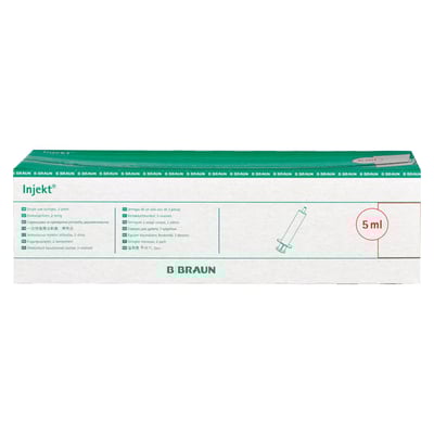 Braun Injekt Spritzen mit exzentrischer Konus Luer Spritzen