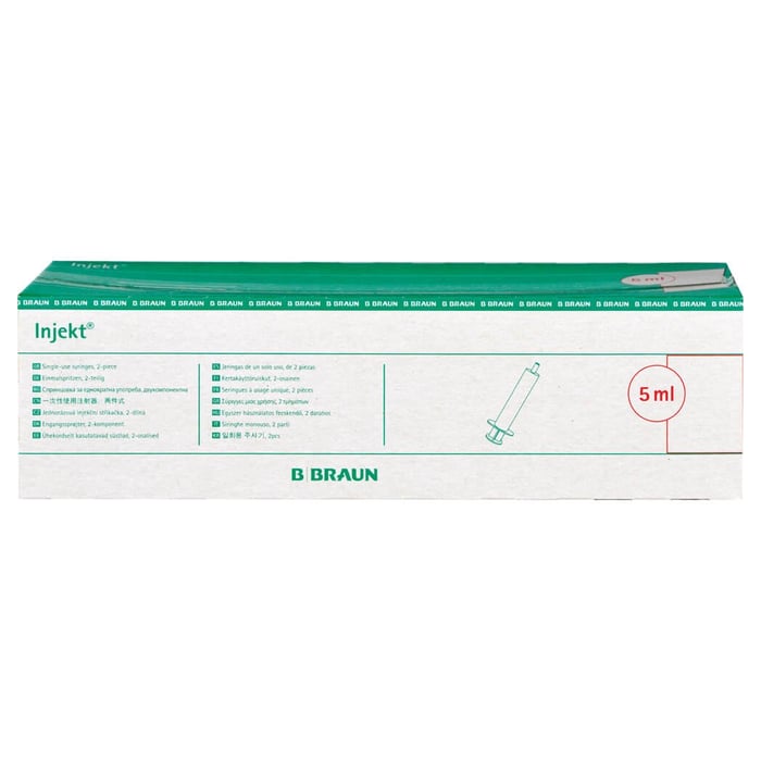 Braun Injekt Spritzen mit exzentrischer Konus Luer Spritzen