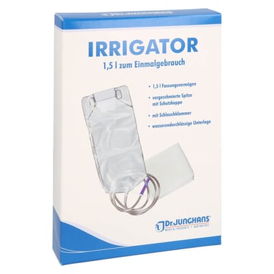 Irrigator 1.5L zum Einmalgebrauch kompl.m.Unterlag